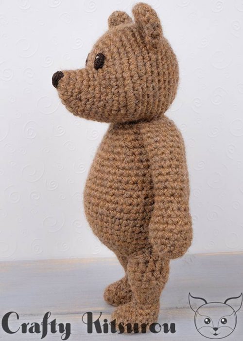 crocheted teddy bear