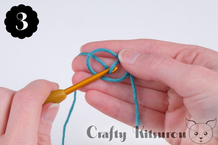 How to Crochet a Magic Ring (Left Handed) Crafty Kitsurou