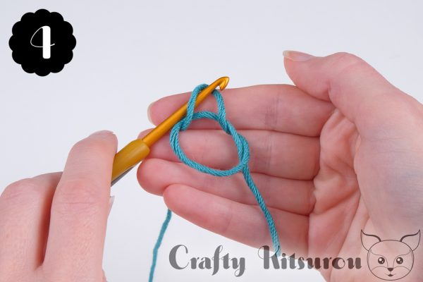 How to Crochet a Magic Ring (Left Handed) Crafty Kitsurou